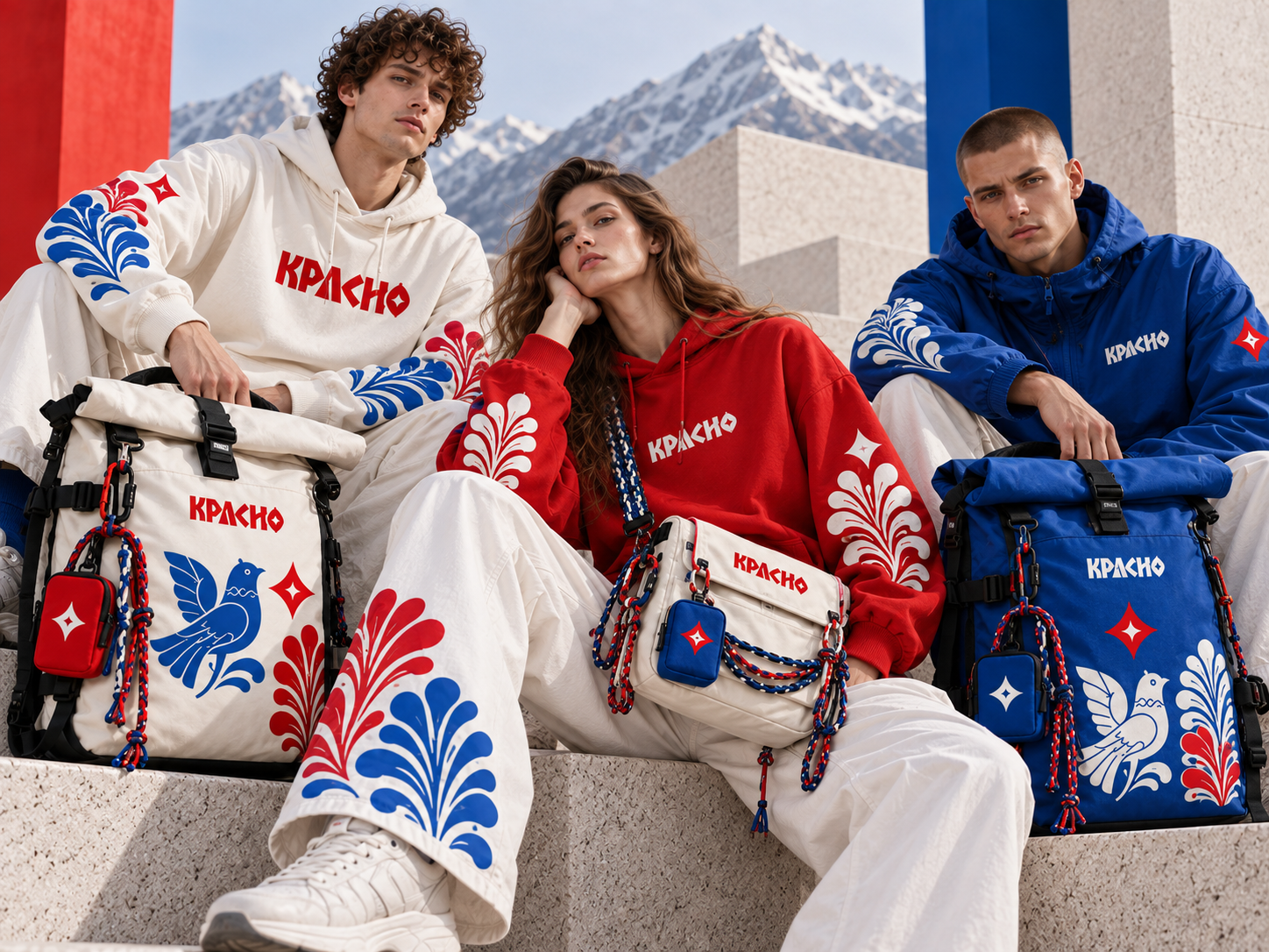Fashion-коллекция одежды и рюкзаков КРАСНО